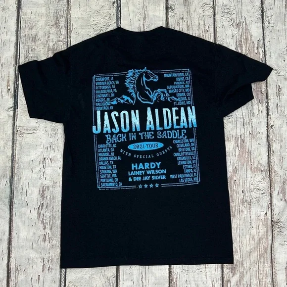 Jason Aldean Country Music 2021 Concert Tour USA Tshirt - Picture 2 of 5